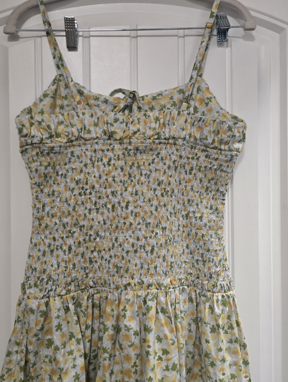 FREE PEOPLE Cottagecore Smocked Floral Lavender Daze Dress - Picture 7 of 11
